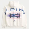 Boxy BWT Alpine Formel-1-Team Grafik-Hoodie Boxy BWT Alpine Formel-1-Team Grafik-Hoodie