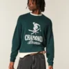 Boxy Chamonix France Graphic Crew Sweater