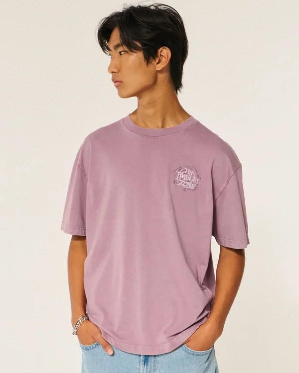 Boxy Cotton The Twilight Zone Graphic Tee Boxy Cotton The Twilight Zone Graphic Tee