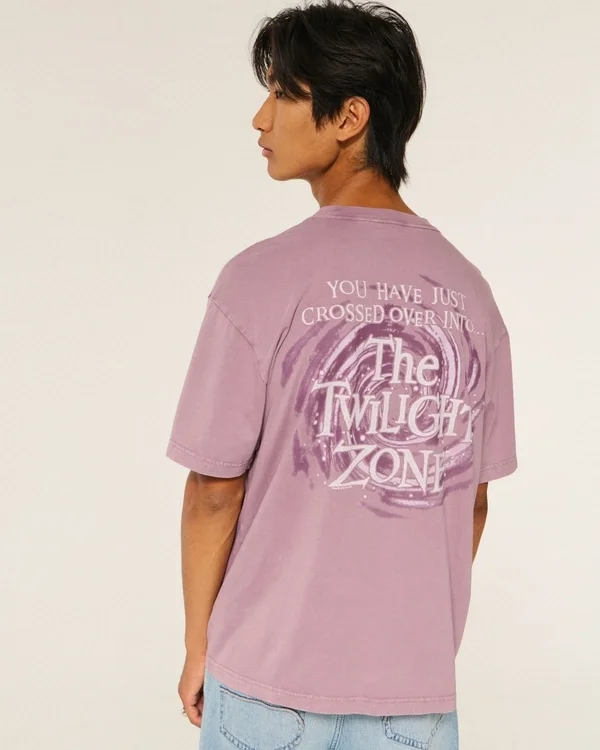 Boxy Cotton The Twilight Zone Graphic Tee Boxy Cotton The Twilight Zone Graphic Tee
