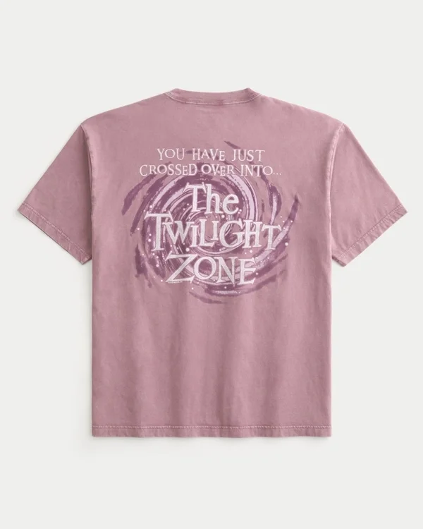Boxy Cotton The Twilight Zone Graphic Tee Boxy Cotton The Twilight Zone Graphic Tee