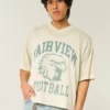 Boxy Crop Fairview Football Graphic Jersey