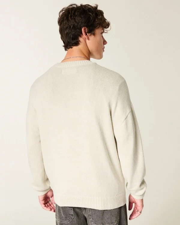 Boxy Dodge Challenger Graphic Crew Sweater Boxy Dodge Challenger Graphic Crew Sweater