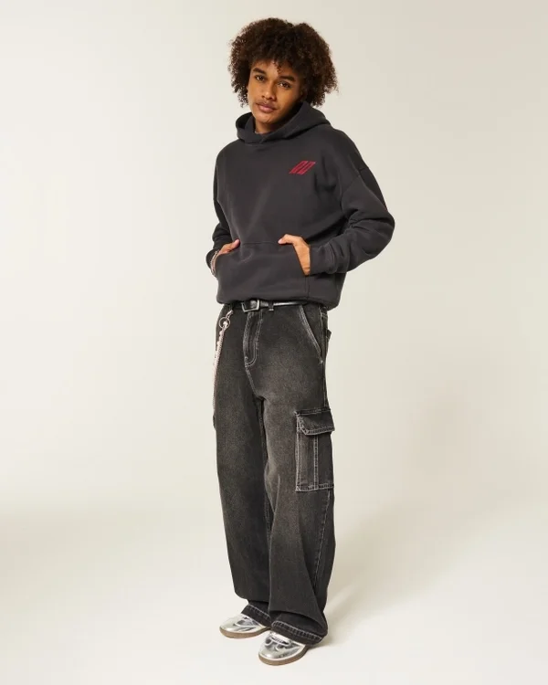 Boxy Dodge Challenger Graphic Hoodie Boxy Dodge Challenger Graphic Hoodie