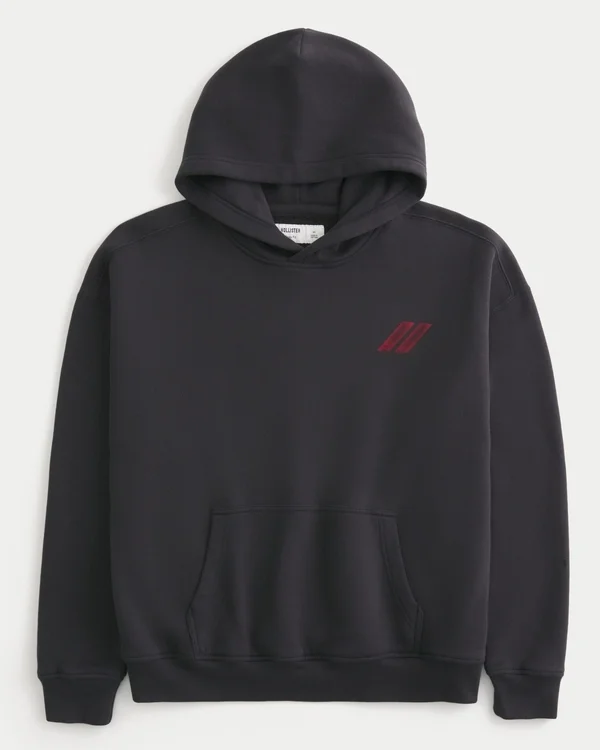 Boxy Dodge Challenger Graphic Hoodie Boxy Dodge Challenger Graphic Hoodie