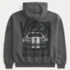 Boxy Dodge Viper Grafik-Kapuzenjacke mit Reißverschluss