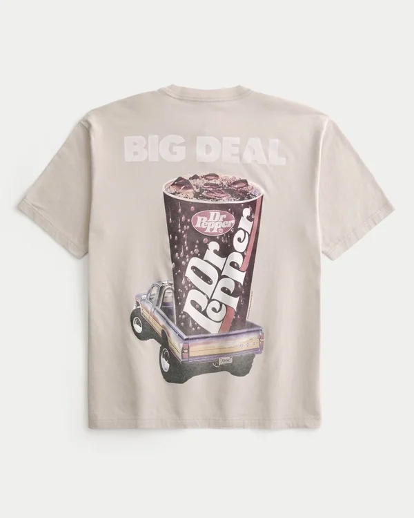 Boxy Dr Pepper Grafik-T-Shirt Boxy Dr Pepper Grafik-T-Shirt