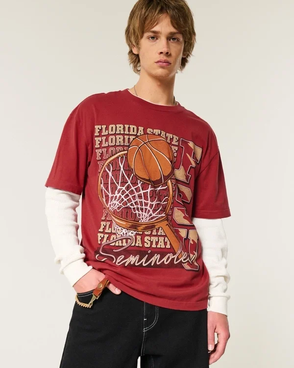 Boxy Florida State University Graphic Tee Boxy Florida State University Graphic Tee