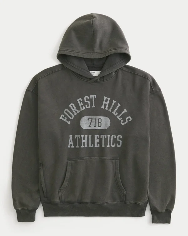 Boxy Forest Hills Athletics Grafik-Hoodie Boxy Forest Hills Athletics Grafik-Hoodie