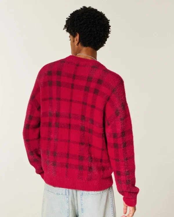 Boxy Fuzzy Crew Sweater Boxy Fuzzy Crew Sweater