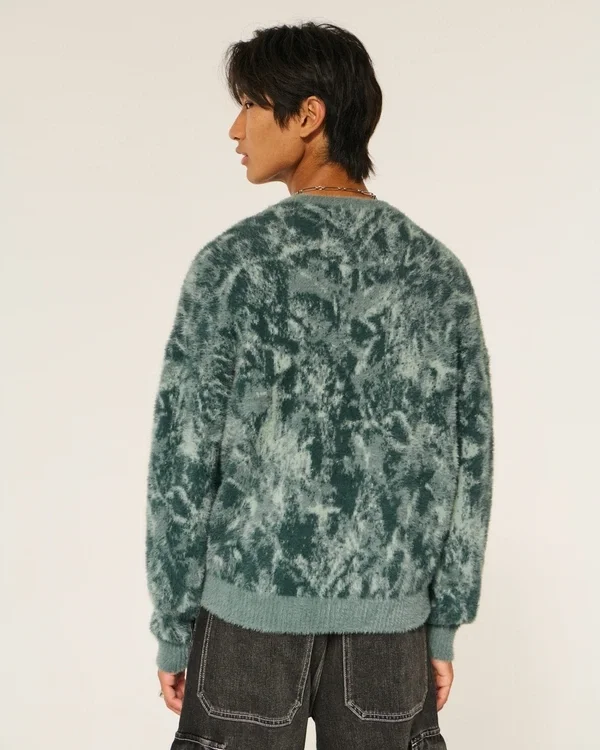 Boxy Fuzzy Crew Sweater Boxy Fuzzy Crew Sweater