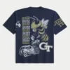 Boxy Georgia Tech Yellow Jackets Grafik-T-Shirt