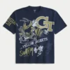 Boxy Georgia Tech Yellow Jackets Grafik-T-Shirt