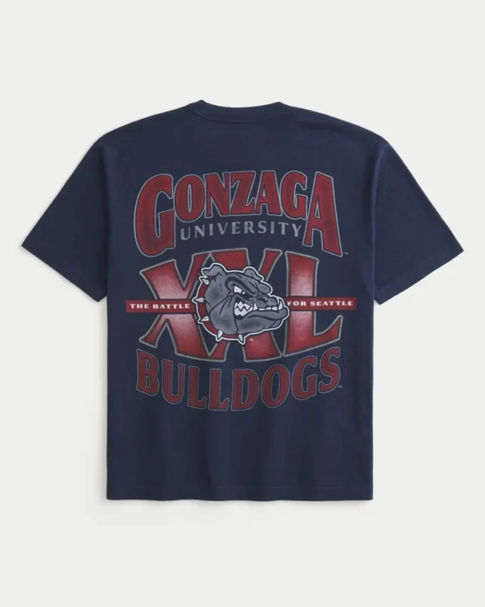 Boxy Gonzaga University Bulldogs Grafik-T-Shirt