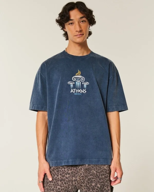 Boxy Heavyweight Athens Graphic Tee Boxy Heavyweight Athens Graphic Tee
