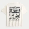 Boxy Heavyweight Dodge Challenger SRT Hellcat Graphic Tee