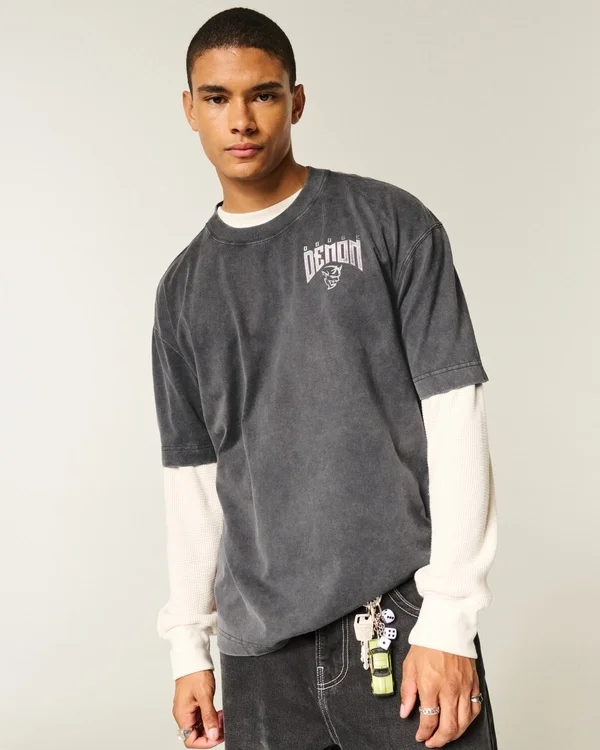 Boxy Heavyweight Dodge Demon Graphic Tee Boxy Heavyweight Dodge Demon Graphic Tee