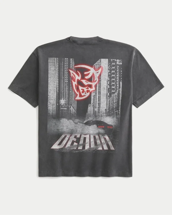 Boxy Heavyweight Dodge Demon Graphic Tee Boxy Heavyweight Dodge Demon Graphic Tee