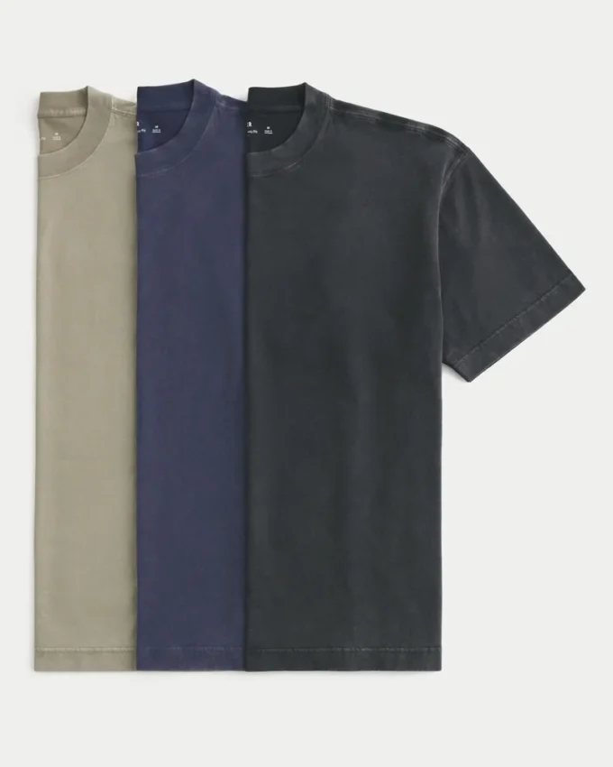 Boxy Heavyweight Washed Crew T-Shirt 3er-Pack Boxy Heavyweight Washed Crew T-Shirt 3er-Pack