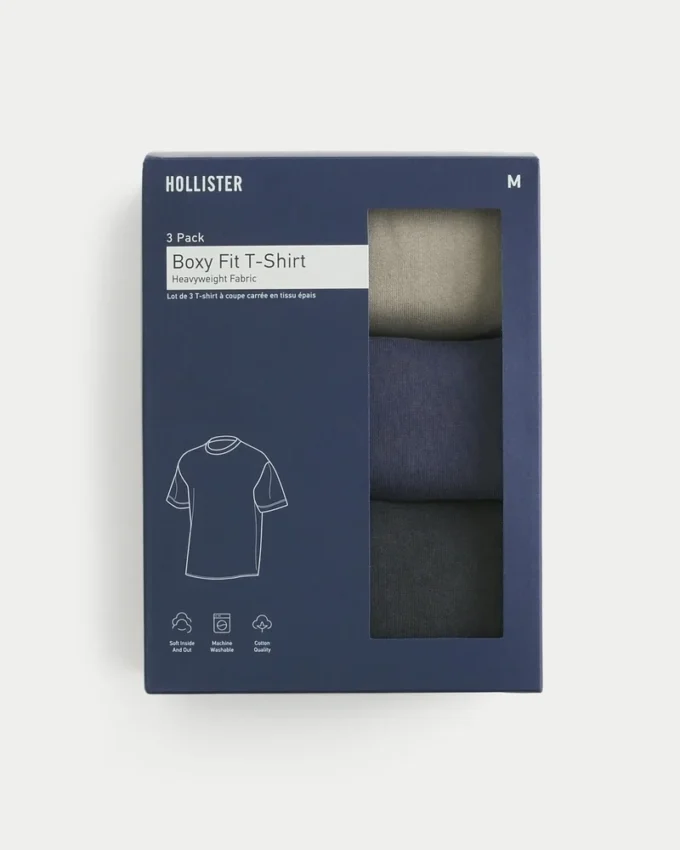 Boxy Heavyweight Washed Crew T-Shirt 3er-Pack Boxy Heavyweight Washed Crew T-Shirt 3er-Pack
