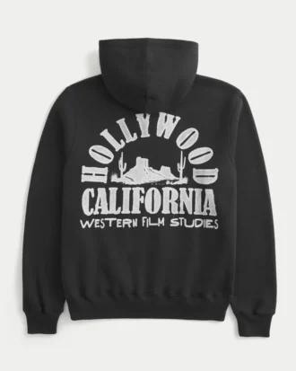 Boxy Hollywood Graphic Hoodie Boxy Hollywood Graphic Hoodie