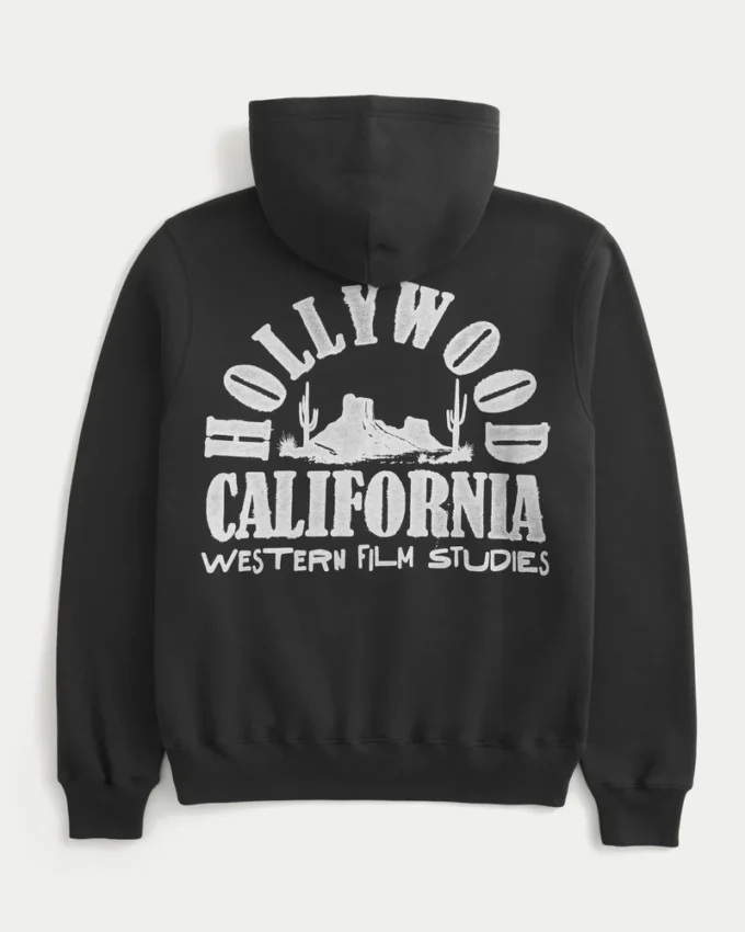 Boxy Hollywood Graphic Hoodie Boxy Hollywood Graphic Hoodie