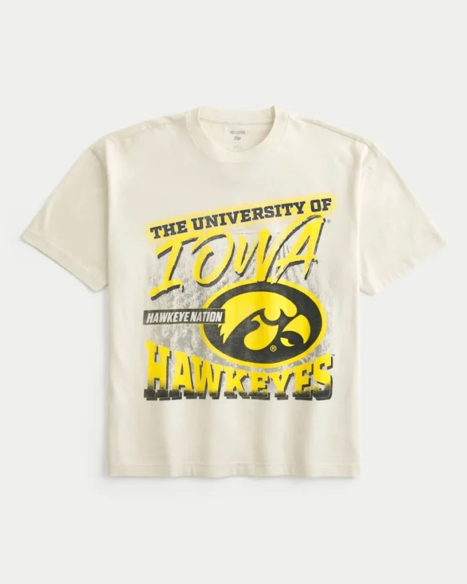 Boxy Iowa Hawkeyes Grafik-T-Shirt