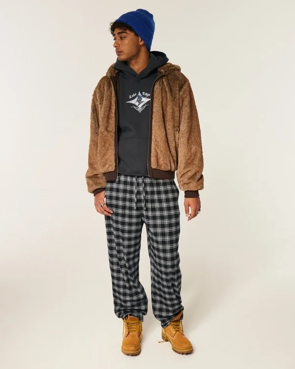 Boxy Lake Tahoe Snowboard Hoodie mit Grafik Boxy Lake Tahoe Snowboard Hoodie mit Grafik