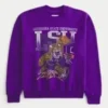 Boxy LSU Tigers Graphic Crew Sweatshirt