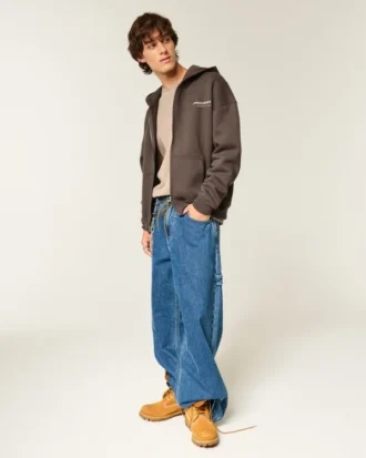 Boxy McLaren Grafik-Kapuzenjacke mit Reißverschluss