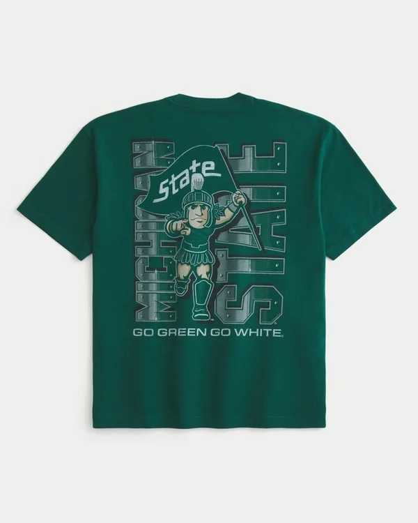 Boxy Michigan State University Graphic Tee Boxy Michigan State University Graphic Tee