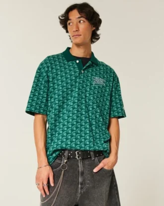 Boxy Michigan State University Spartans Grafik-Polo