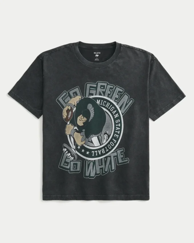Boxy Michigan State University Spartans Grafik-T-Shirt