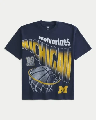 Boxy Michigan Wolverines Grafik-T-Shirt