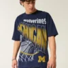 Boxy Michigan Wolverines Grafik-T-Shirt Boxy Michigan Wolverines Grafik-T-Shirt
