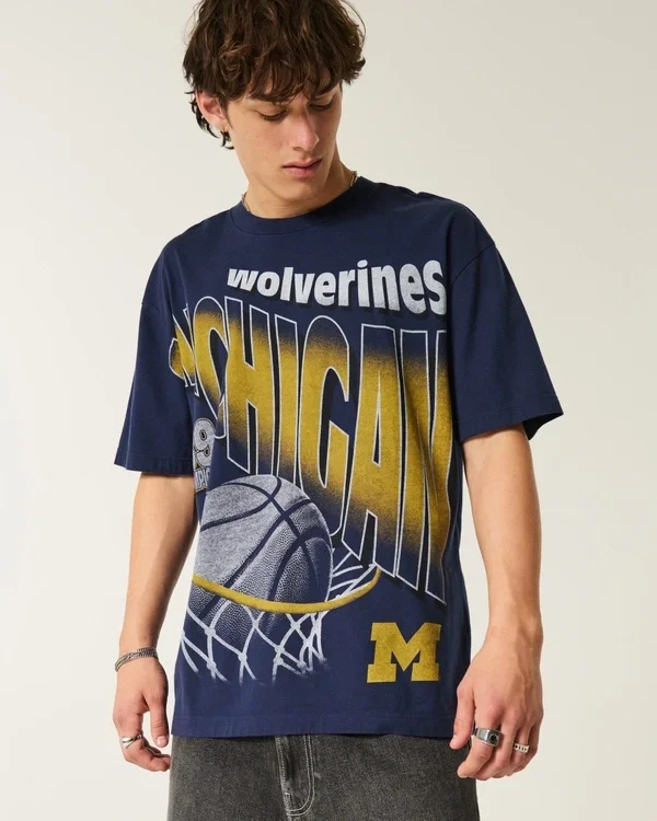 Boxy Michigan Wolverines Grafik-T-Shirt Boxy Michigan Wolverines Grafik-T-Shirt