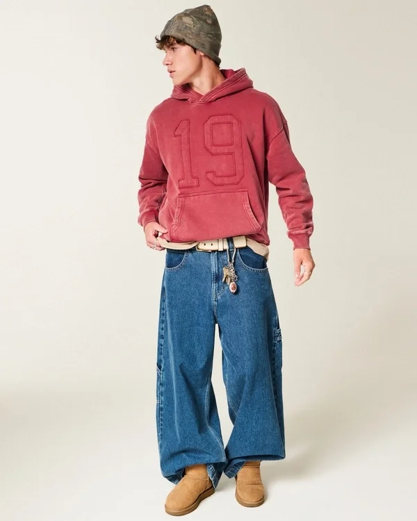 Boxy Number Graphic Hoodie Boxy Number Graphic Hoodie