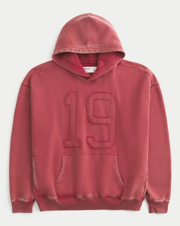 Boxy Number Graphic Hoodie Boxy Number Graphic Hoodie