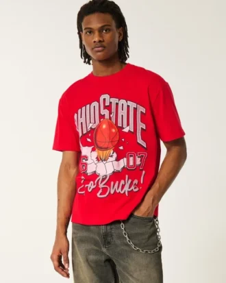Boxy Ohio State Buckeyes Grafik-T-Shirt