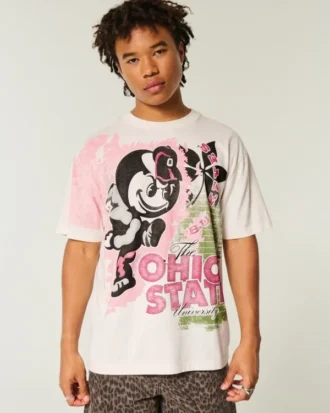 Boxy Ohio State Buckeyes Grafik-T-Shirt