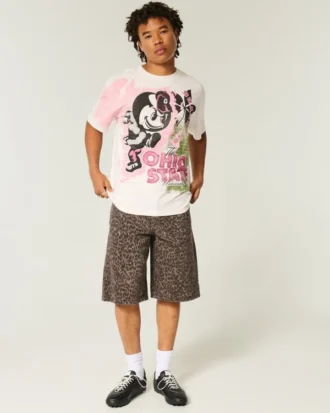 Boxy Ohio State Buckeyes Grafik-T-Shirt