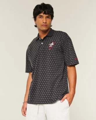 Boxy Ohio State University Buckeyes Grafik-Polo