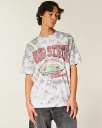 Boxy Ohio State University Buckeyes Grafik-T-Shirt