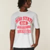 Boxy Ohio State University Buckeyes Grafik-T-Shirt Boxy Ohio State University Buckeyes Grafik-T-Shirt