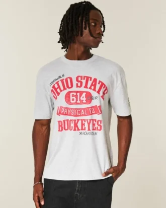 Boxy Ohio State University Buckeyes Grafik-T-Shirt