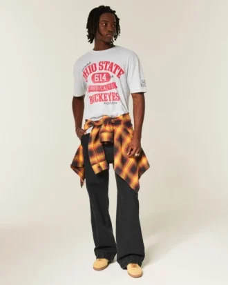 Boxy Ohio State University Buckeyes Grafik-T-Shirt