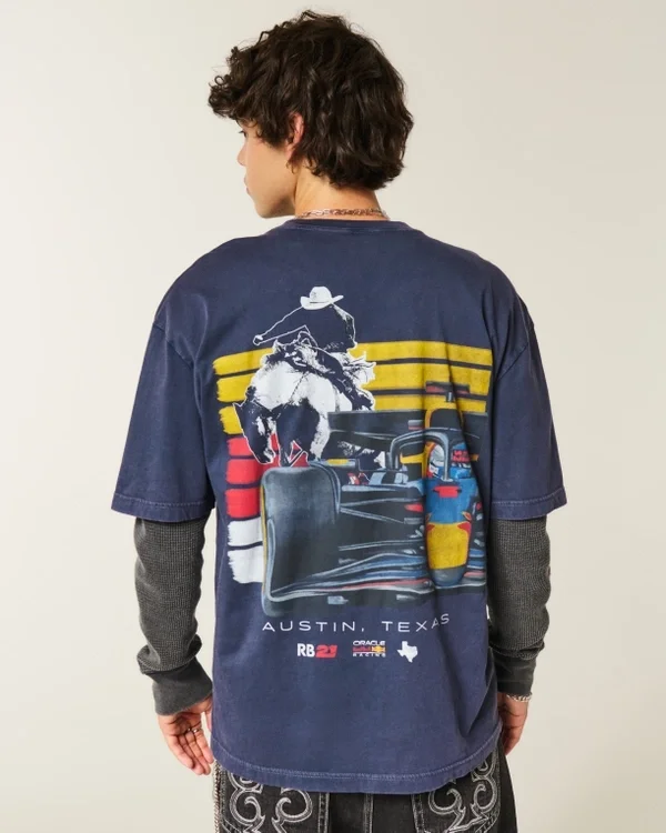 Boxy Oracle Red Bull Racing Grafik-T-Shirt Boxy Oracle Red Bull Racing Grafik-T-Shirt
