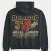 Boxy Purdue University Graphic Hoodie Boxy Purdue University Graphic Hoodie