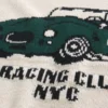 Boxy Racing Graphic Crew Sweater