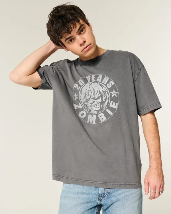 Boxy Rob Zombie Grafik-T-Shirt Boxy Rob Zombie Grafik-T-Shirt